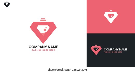 Perfume logo - All elements on this template are editable with vector software.