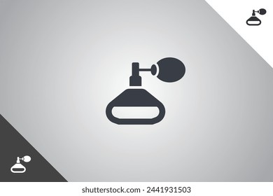 Perfume logo. Beauty, personal care and cosmetics brand identity design template. Perfect logo fit for business related to cosmetics and personal care industry. Isolated background. Vector eps 10.
