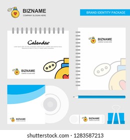 Perfume Logo, Calendar Template, CD Cover, Diary and USB Brand Stationary Package Design Vector Template