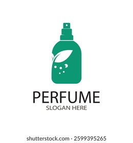 perfume logo design vector illustration