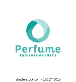 perfume logo design vector template with flat color Concept style. brand Symbol and aromatic icon for shop, salon,jewelry, fashion, boutique, hotel, Company And Business.