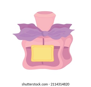 Perfume logo. A hand-drawn perfume bottle. Vector isolated colorful element.
