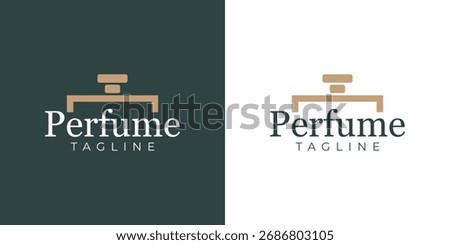 Perfume Logo with Luxury Creative Concept Idea Vector Design