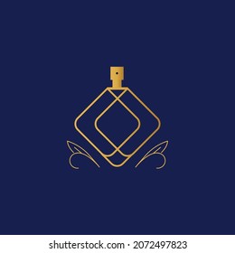 perfume logo luxury logo golden color