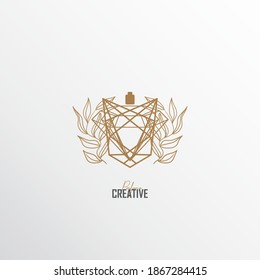 ein Parfüm-Logo, Premium und exklusiv, mit einer Mischung aus Natur und Luxus