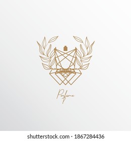 ein Parfüm-Logo, Premium und exklusiv, mit einer Mischung aus Natur und Luxus