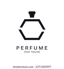 perfume logo vector icon illustration design. logo for lifestyle, perfume shop, and brand company