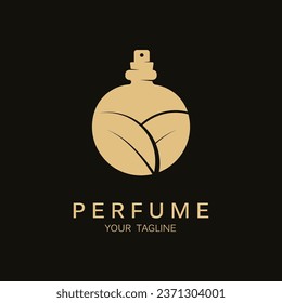 Parfüm Logo, Vektorsymbol-Illustrationsdesign. Logo für Lifestyle, Parfümshop und Markenfirma