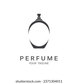 Parfüm Logo, Vektorsymbol-Illustrationsdesign. Logo für Lifestyle, Parfümshop und Markenfirma