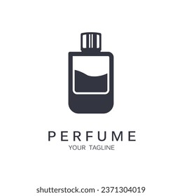 perfume logo vector icon illustration design. logo for lifestyle, perfume shop, and brand company