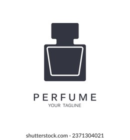 diseño de ilustración de icono del vector del logotipo de perfume. logo para estilo de vida, tienda de perfumes y compañía de marcas