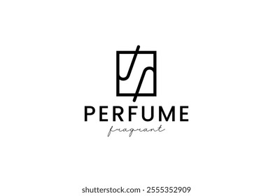 perfume logo vector icon illustration