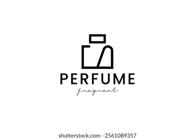 perfume logo vector icon illustration