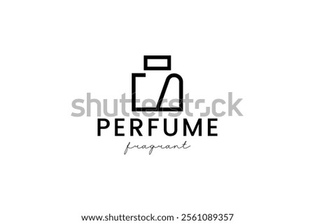 perfume logo vector icon illustration