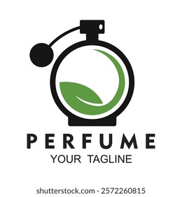 perfume logo vector icon simple illustration design