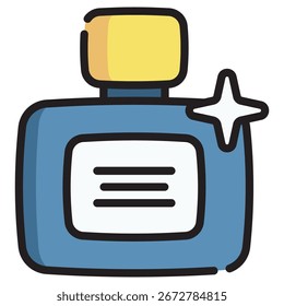 Icono de Vector moderno del perfume – Plantilla mínima del símbolo de la ilustración para el diseño móvil del UI del App del Web