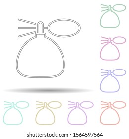 Perfume multi color icon. Simple thin line, outline vector of spa icons for ui and ux, website or mobile application
