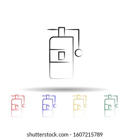 perfume multi color style icon. Simple thin line, outline vector of travel icons for ui and ux, website or mobile application