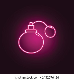 perfume neon icon. Elements of Women's accessories set. Simple icon for websites, web design, mobile app, info graphics