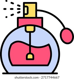 Perfume Nuevo Vector de diseño de iconos creativos