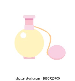 
perfume on the white background