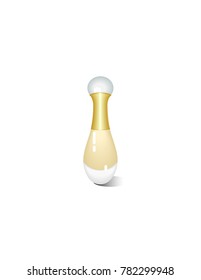 Perfume on a white background
