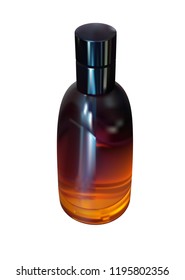 perfume in orange bottle