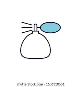 perfume outline icon. Element of colored spa icon for mobile concept and web apps. Thin line perfume outline icon can be used for web and mobile on white background