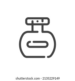 Icono de contorno Perfume. Ilustración vectorial.
