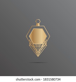 El diseño del logo Perfume perfumery la ilustración vectorial se puede utilizar para el negocio de la fragancia de belleza en spray cosméticos