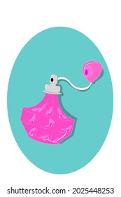 Perfume pillow spray vector illustration hand drawing 
