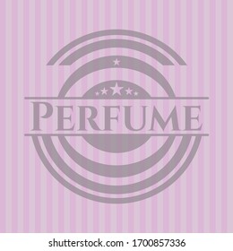 Perfume pink emblem. Retro. Vector Illustration. Detailed.