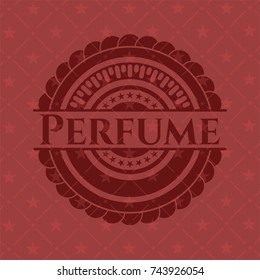 Perfume realistic red emblem