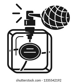 Perfume in a retro bottle icon. Simple illustration of perfume in a retro bottle vector icon for web design isolated on white background