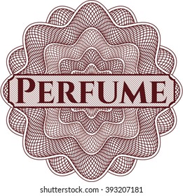 Perfume rosette or money style emblem