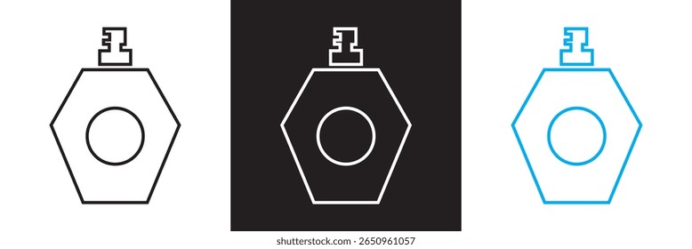Perfume and scent icon . Symbols beauty, fume, edit, , fresh and more. Scent icon set. Isolated on white and black background. EPS 10