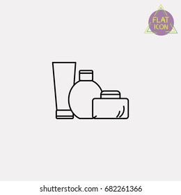 Perfume set line icon