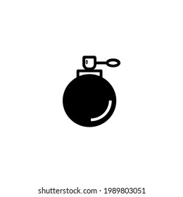 Perfume silhouette vector icon on a white background