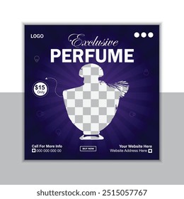 Perfume social media post design