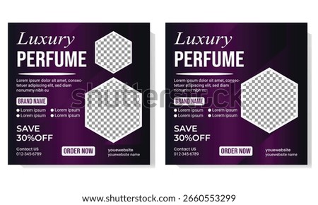 Perfume social media post template