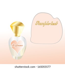 Perfume with space fot text