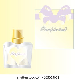 Perfume with space for text