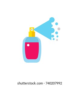 Perfume Spray Bottle Vector Icon