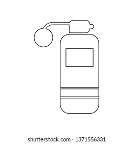 perfume with sprayer icon. Element of Barber for mobile concept and web apps icon. Outline, thin line icon for website design and development, app development