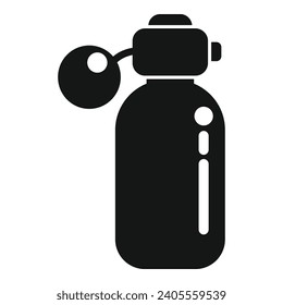 Parfüm Spritzer Symbol einfache Vektorgrafik. Handwaschen sauber. Dispenser-Heuschrecken-Safe