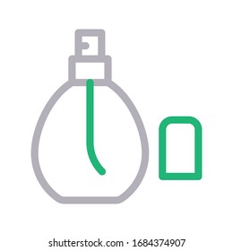 icono de línea de color de vector de perfume 