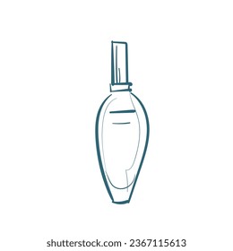 perfume vector doodle illustration isolated line art sketch hand drawn