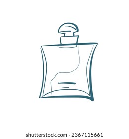 perfume vector doodle illustration isolated line art sketch hand drawn