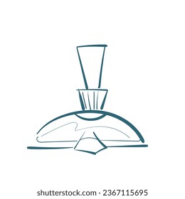 perfume vector doodle illustration isolated line art sketch hand drawn