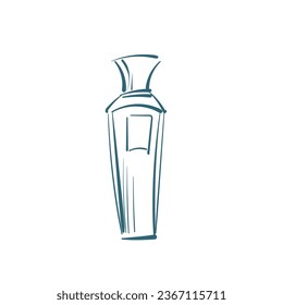 perfume vector doodle illustration isolated line art sketch hand drawn
